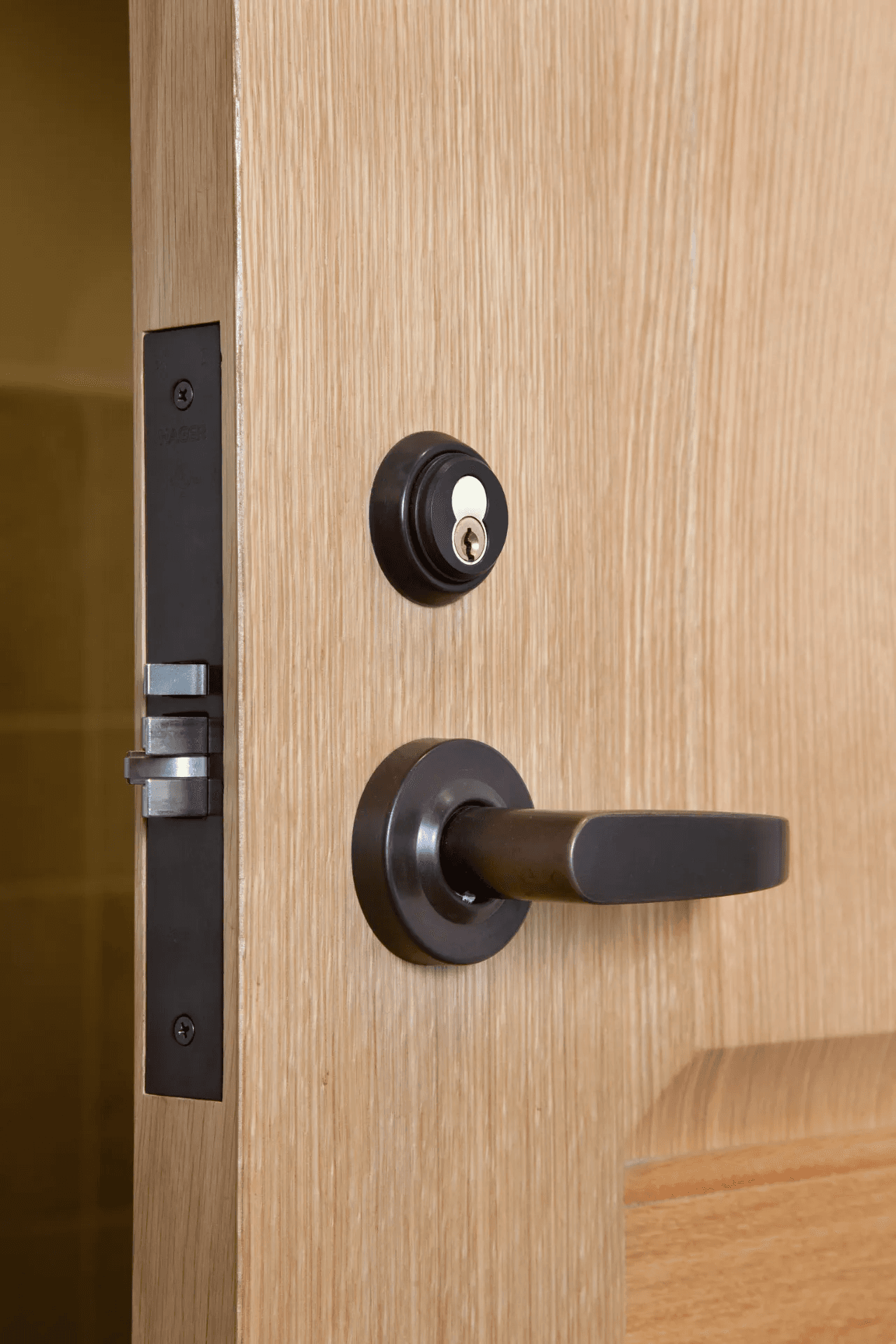 Door hardware detail