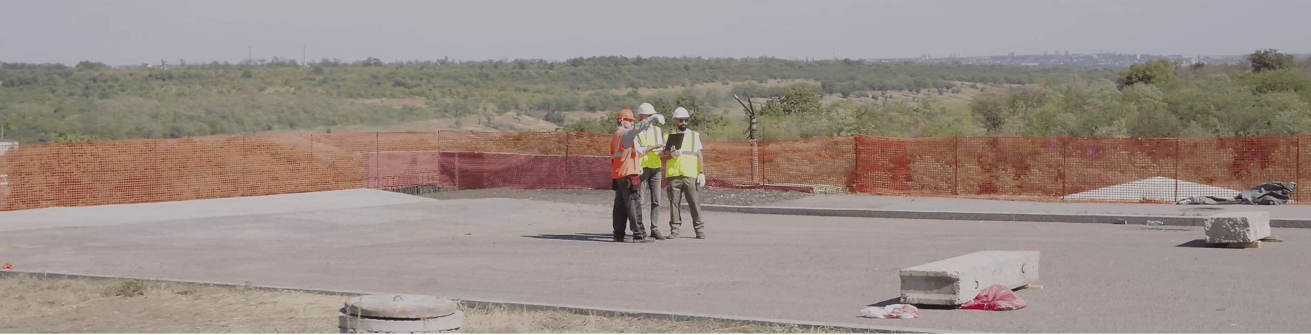 Commercial construction site